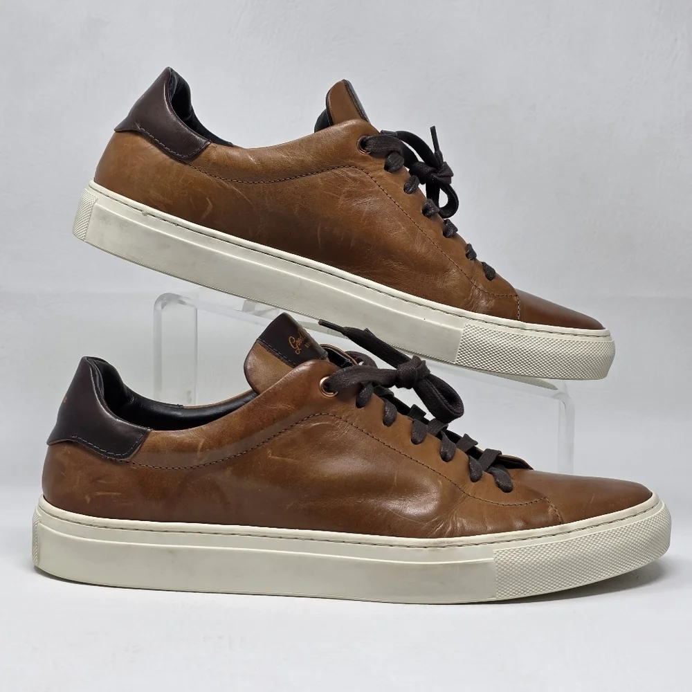 Good Man Brand Mens Legend Cognac Low Tops Sneakers Shoes Size 10 Pre-owned